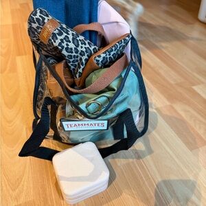 Clear Tote Bag with Black Straps